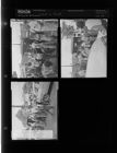 Crowd on street with Ford Truck (3 Negatives) (August 26, 1957) [Sleeve 58, Folder d, Box 12]
